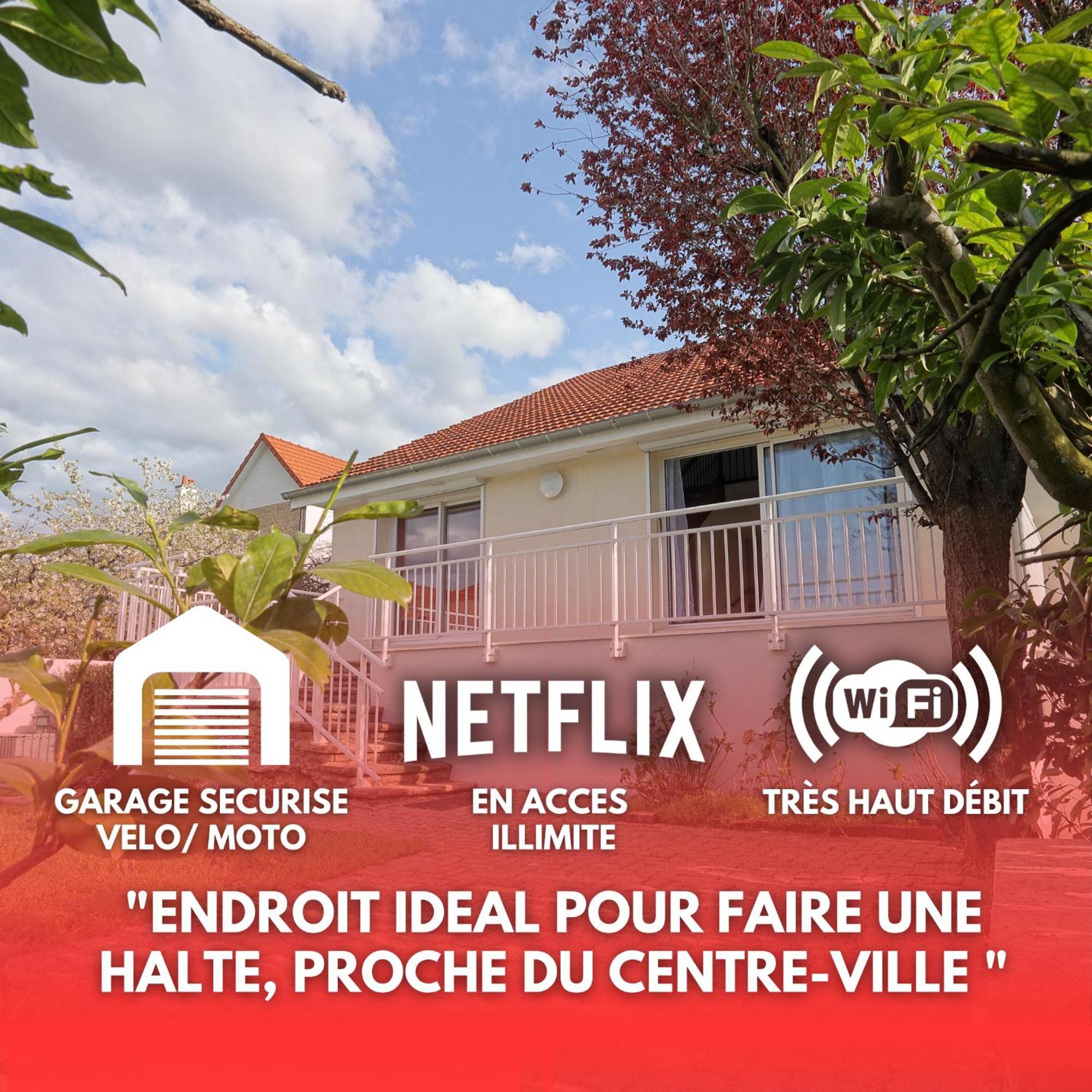 Proche Centre, Gare, Parc, Parking By Maison Bonhage Chaumont  Bagian luar foto